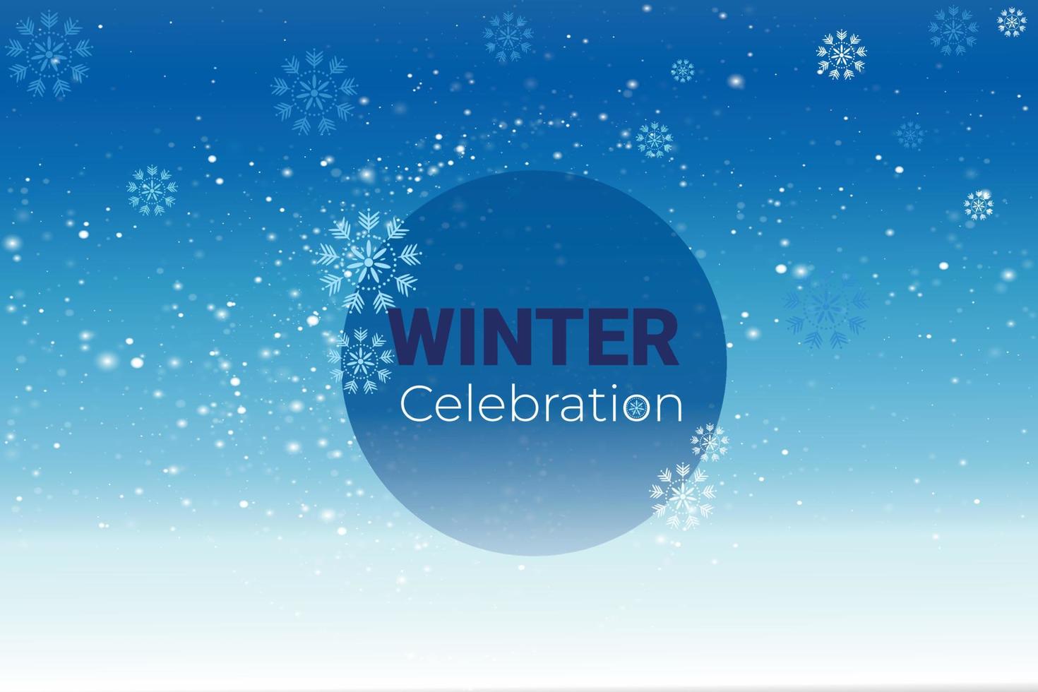 Winter Celebration banner design. vector