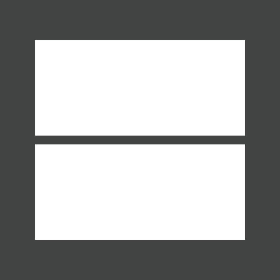 View Agenda Glyph Inverted Icon vector
