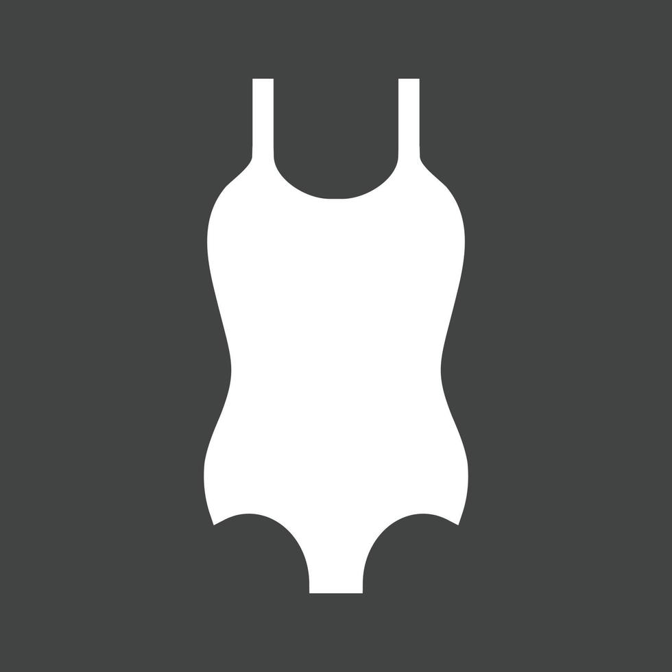 Swimming Vest Glyph Inverted Icon vector