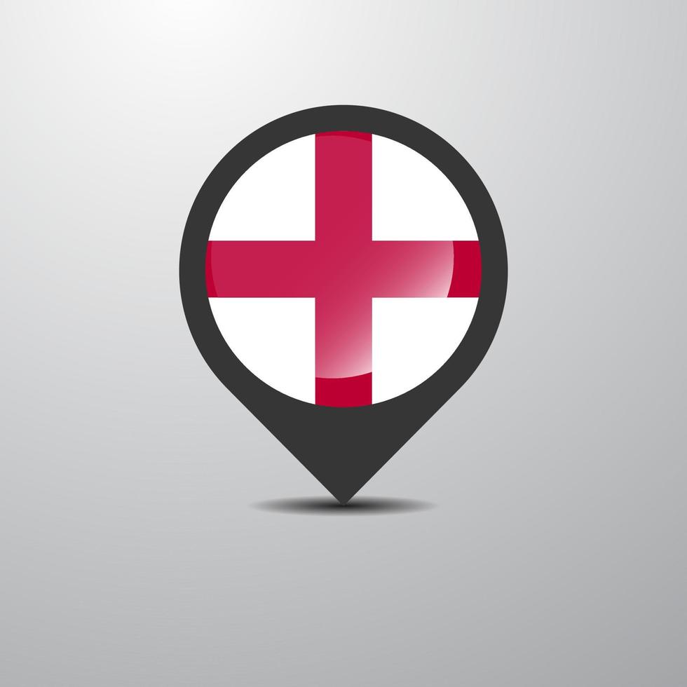 England Map Pin vector
