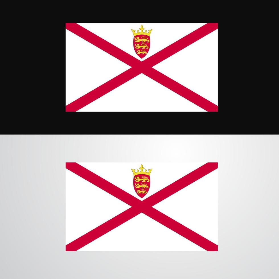 Jersey Flag banner design vector