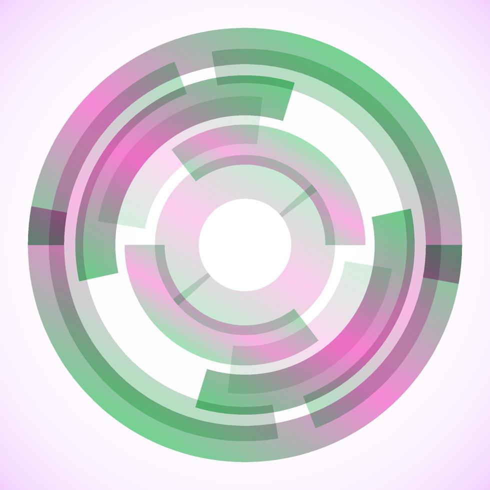 Geometric frame from circles, vector abstract background, wallpaper