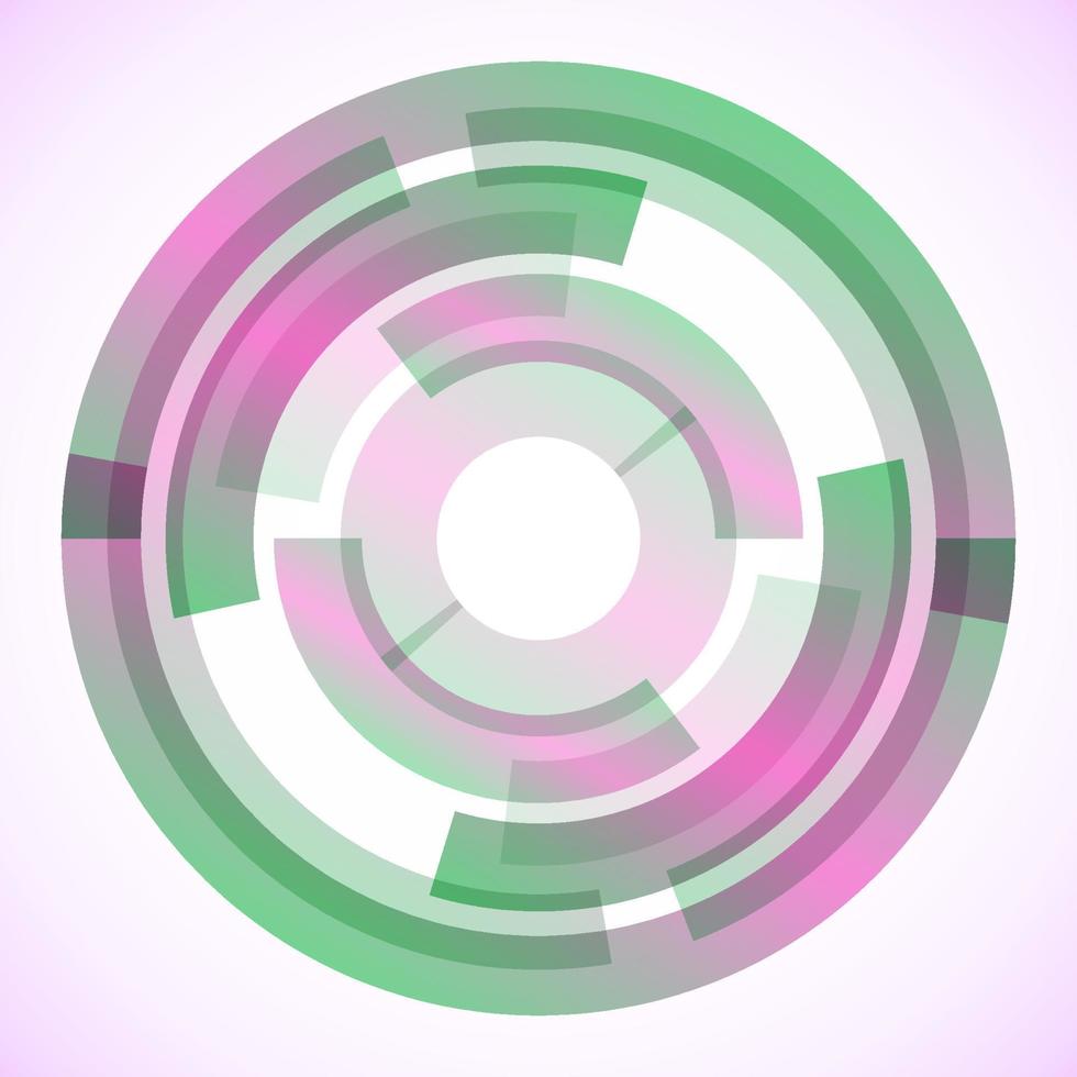 Geometric frame from circles, vector abstract background, wallpaper