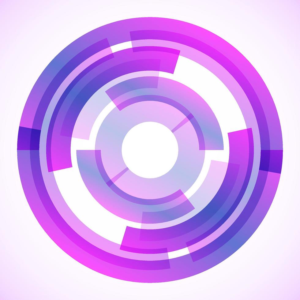 Geometric frame from circles, vector abstract background, wallpaper