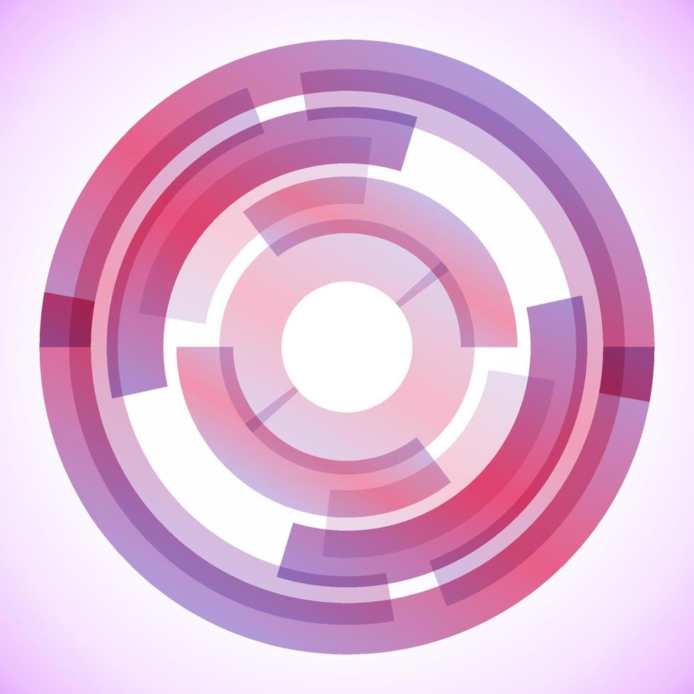 Geometric frame from circles, vector abstract background, wallpaper