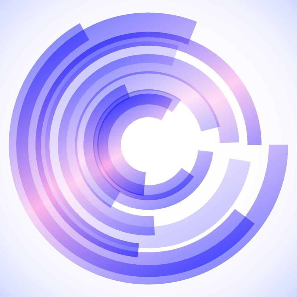 Geometric frame from circles, vector abstract background, wallpaper
