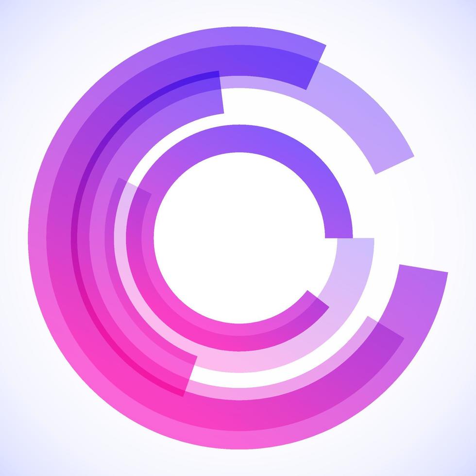 Geometric frame from circles, vector abstract background, wallpaper