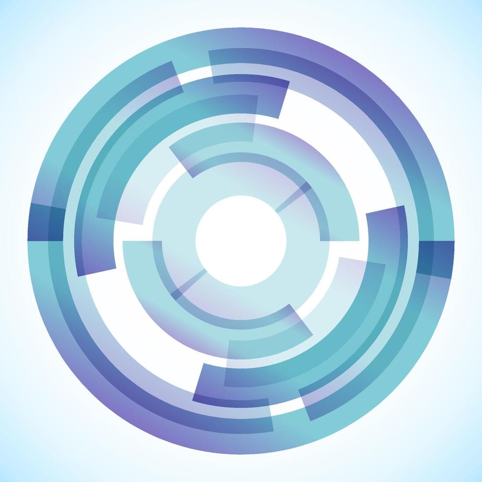 Geometric frame from circles, vector abstract background, wallpaper