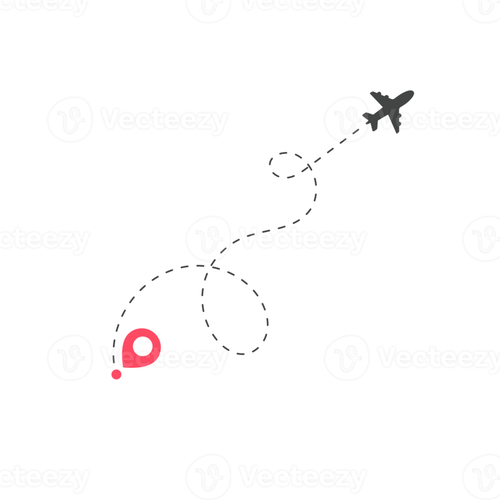 Flugzeugreiseroute Pin auf der Weltkarte Reisen Reiseideen png