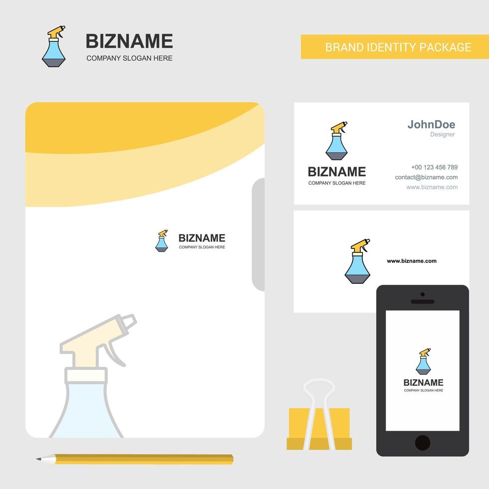 Water shower Business Logo File Cover Visiting Card and Mobile App Design Vector Illustration