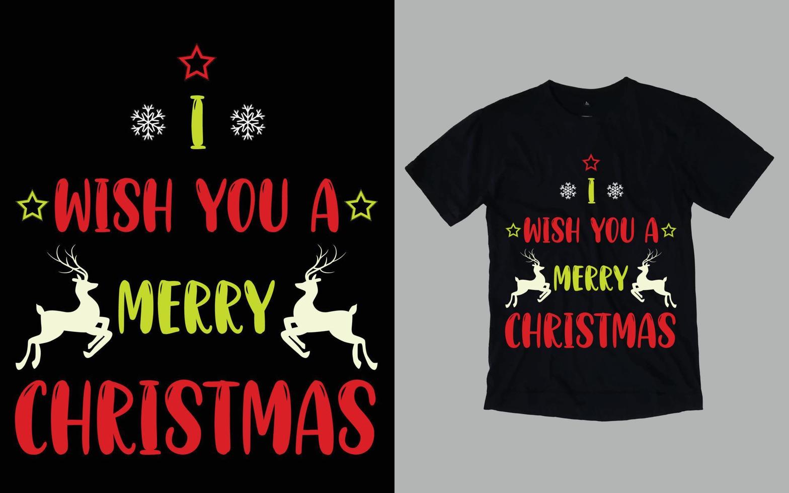 Christmas Day Typography and Graphic T-shirt Design vector