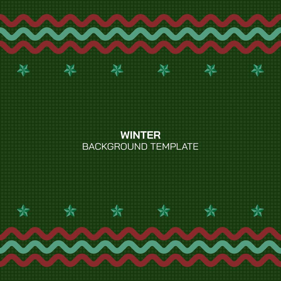 Illustration of knitwear Christmas pattern background. Christmas background with blank space. vector