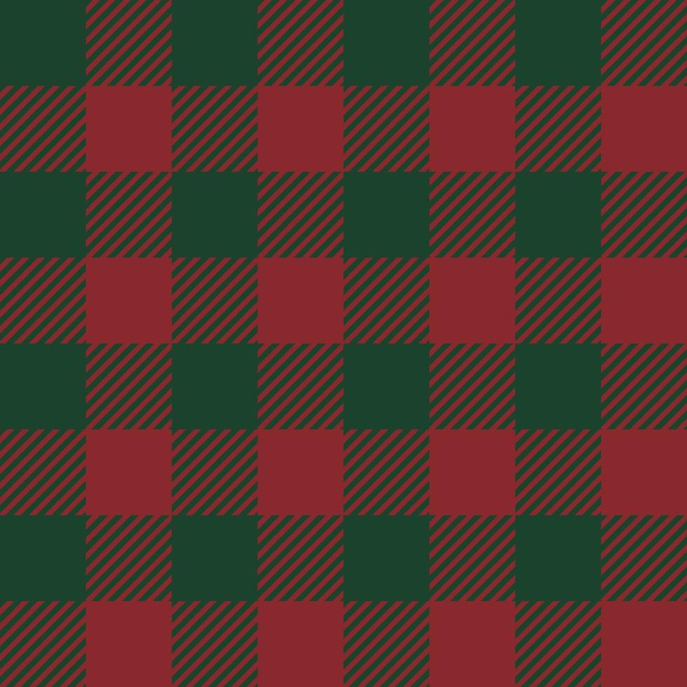 cuadros escoceses a cuadros de tartán colores rojo y verde. Fondo de colores de tema de Navidad de textura de tela transparente. vector