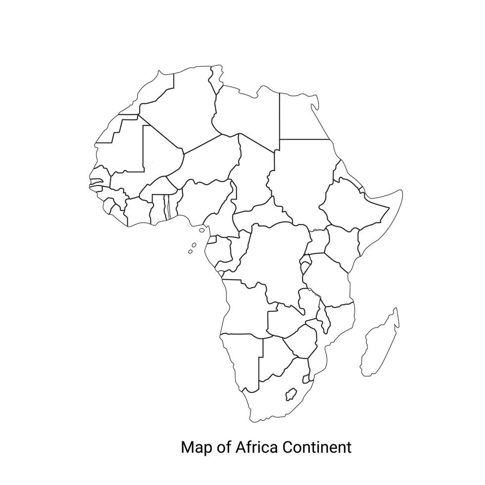 political map of africa