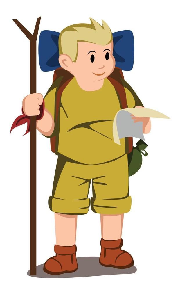 Adventurer kids illustration vector