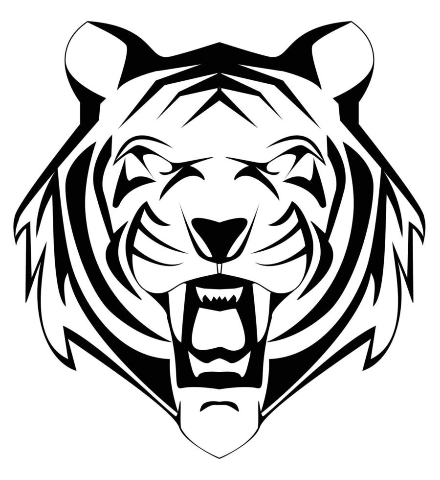 diseño de ilustración de tigre vector