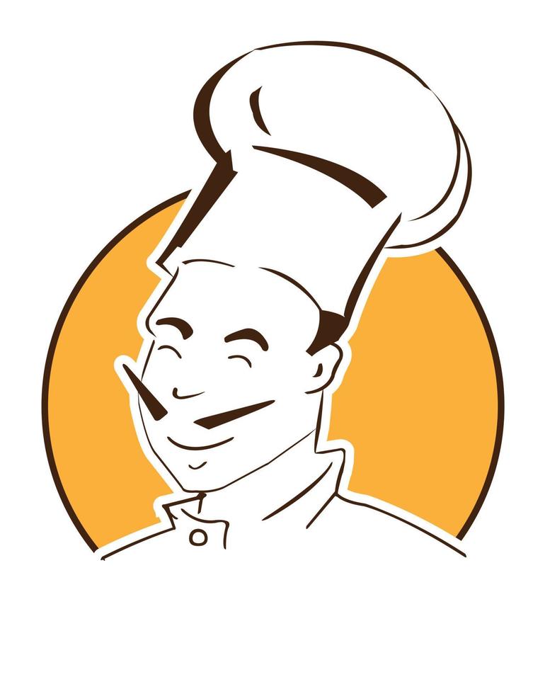 ilustración de símbolo de chef vector