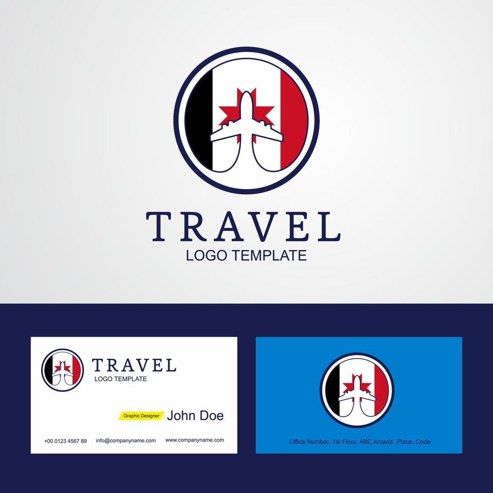 Travel Udmurtia Creative Circle flag Logo and Business card design vector