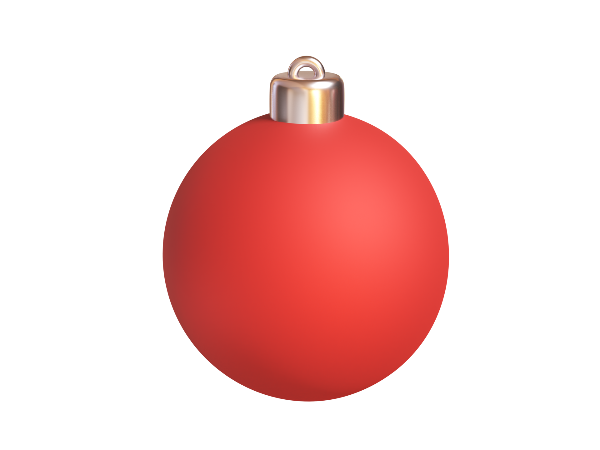 bola roja de navidad para decorar durante la temporada navideña