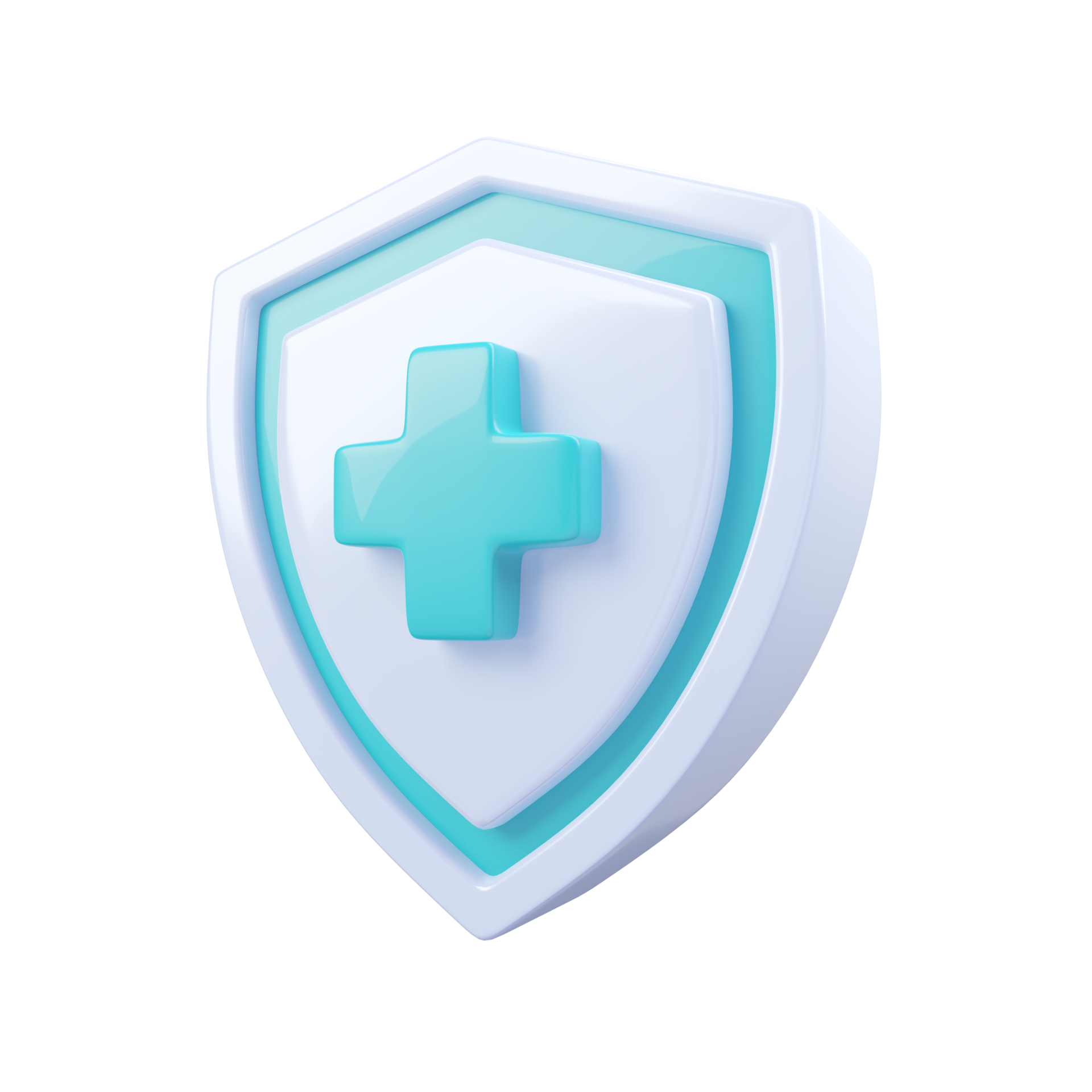 3D blue shield medical protection health care concept 14300119 PNG
