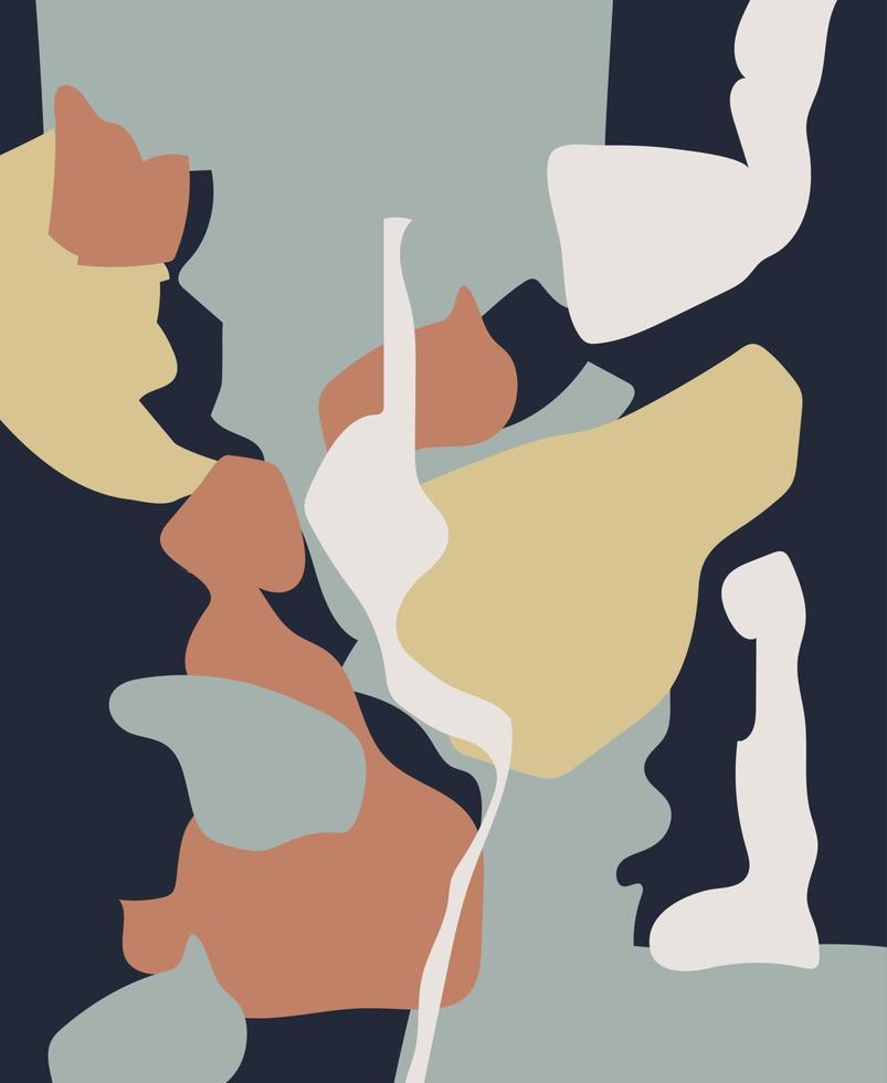 Abstract design. Various forms. Modern art isolated vector graphics.