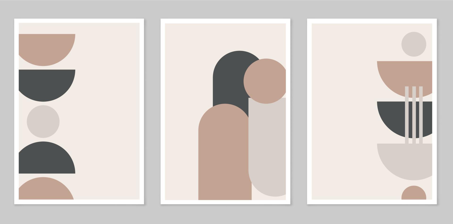 A set of abstract posters. vector