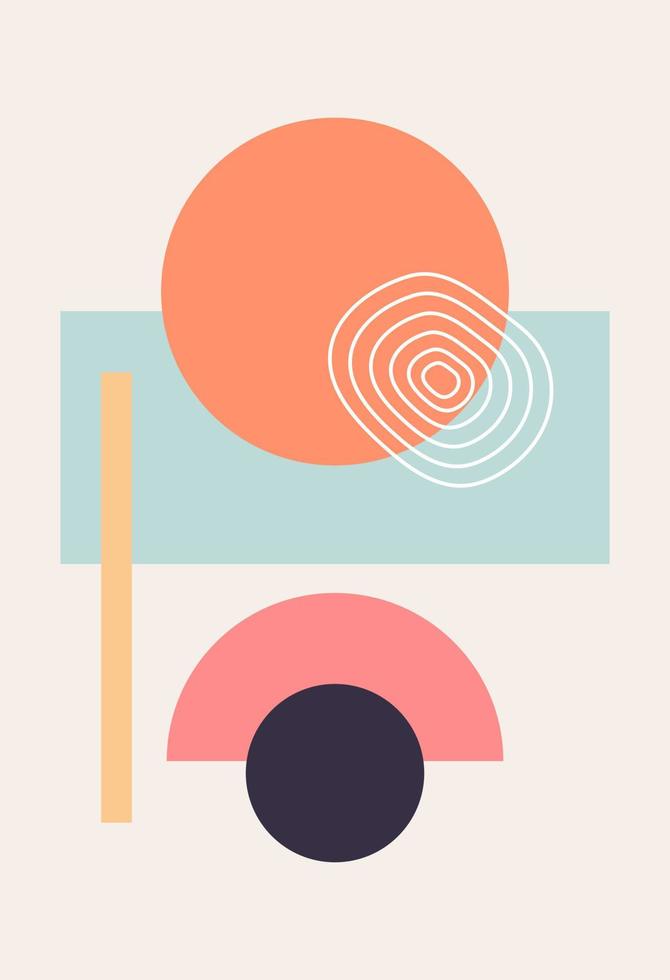 Abstract design. Various forms. Modern art isolated vector graphics.