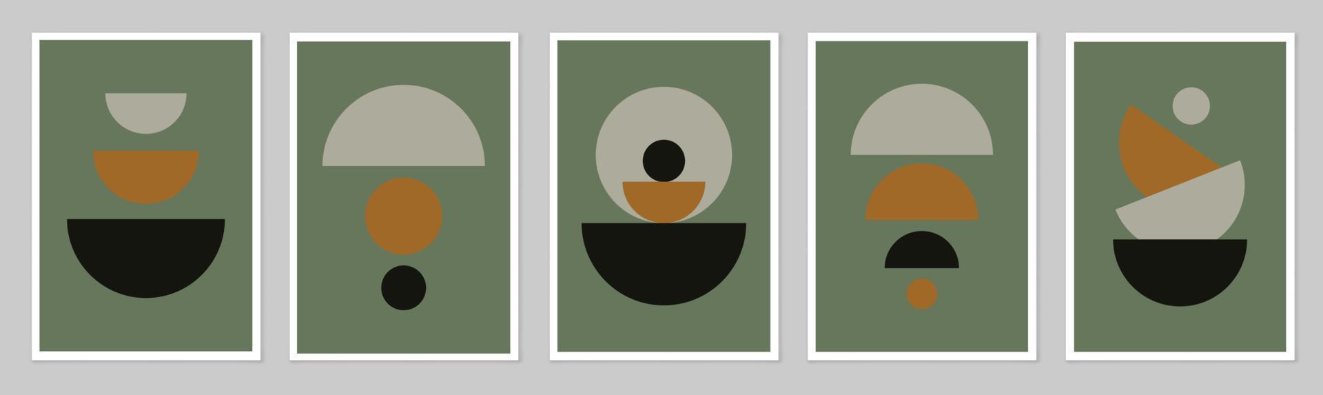 A set of abstract posters. vector
