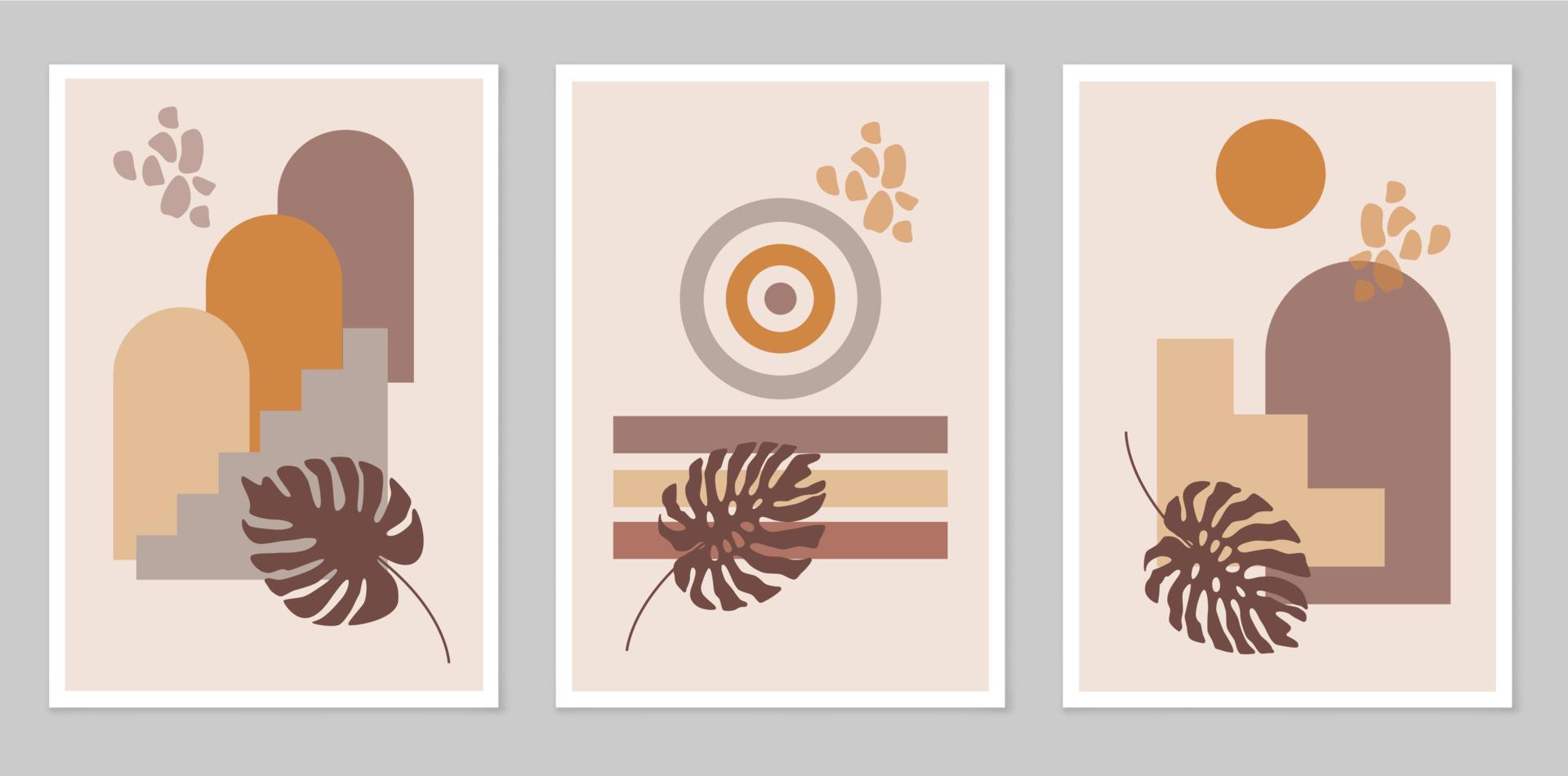 A set of abstract posters. vector