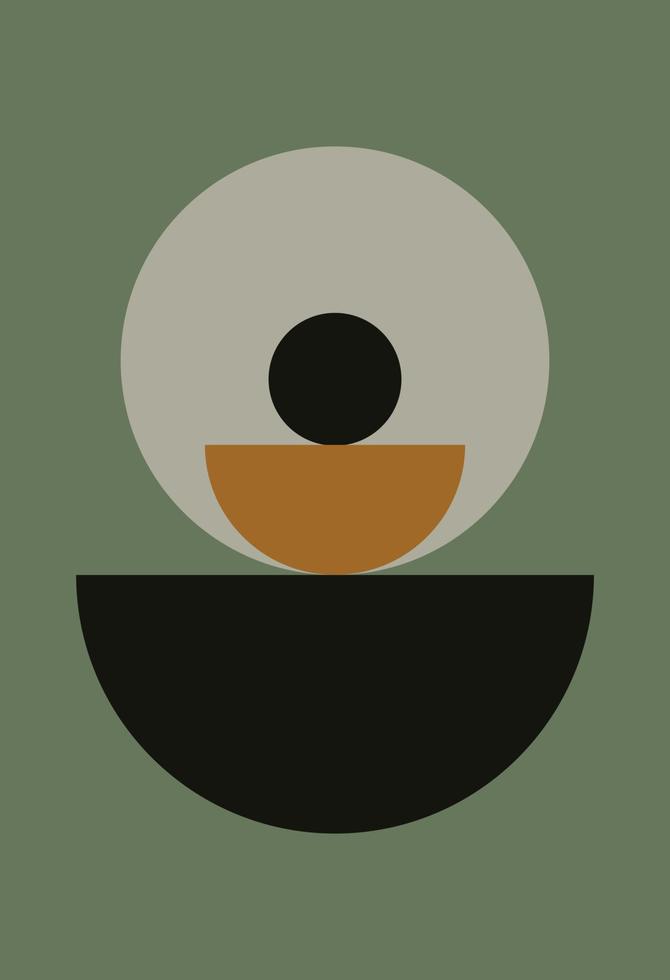 Abstract design with doodles and various shapes. Modern art isolated vector graphics.