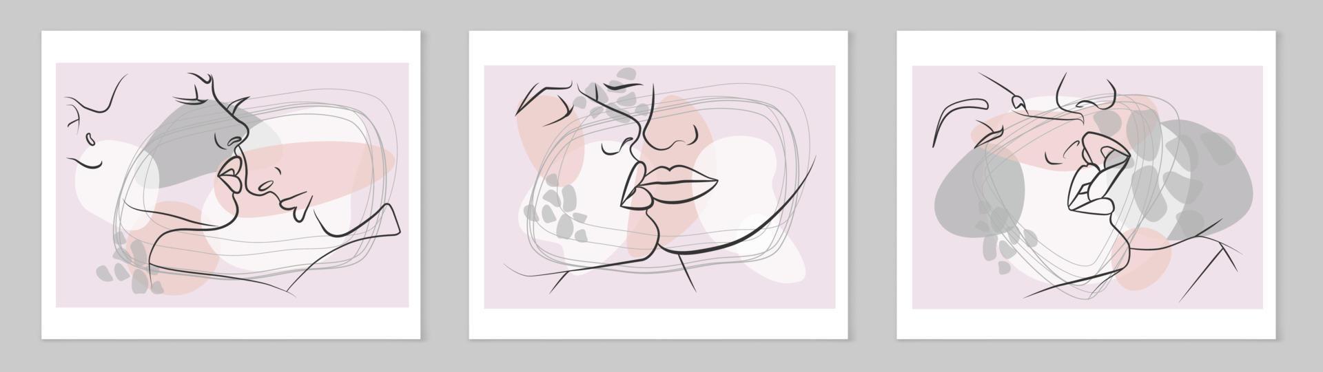 A set of abstract posters. vector