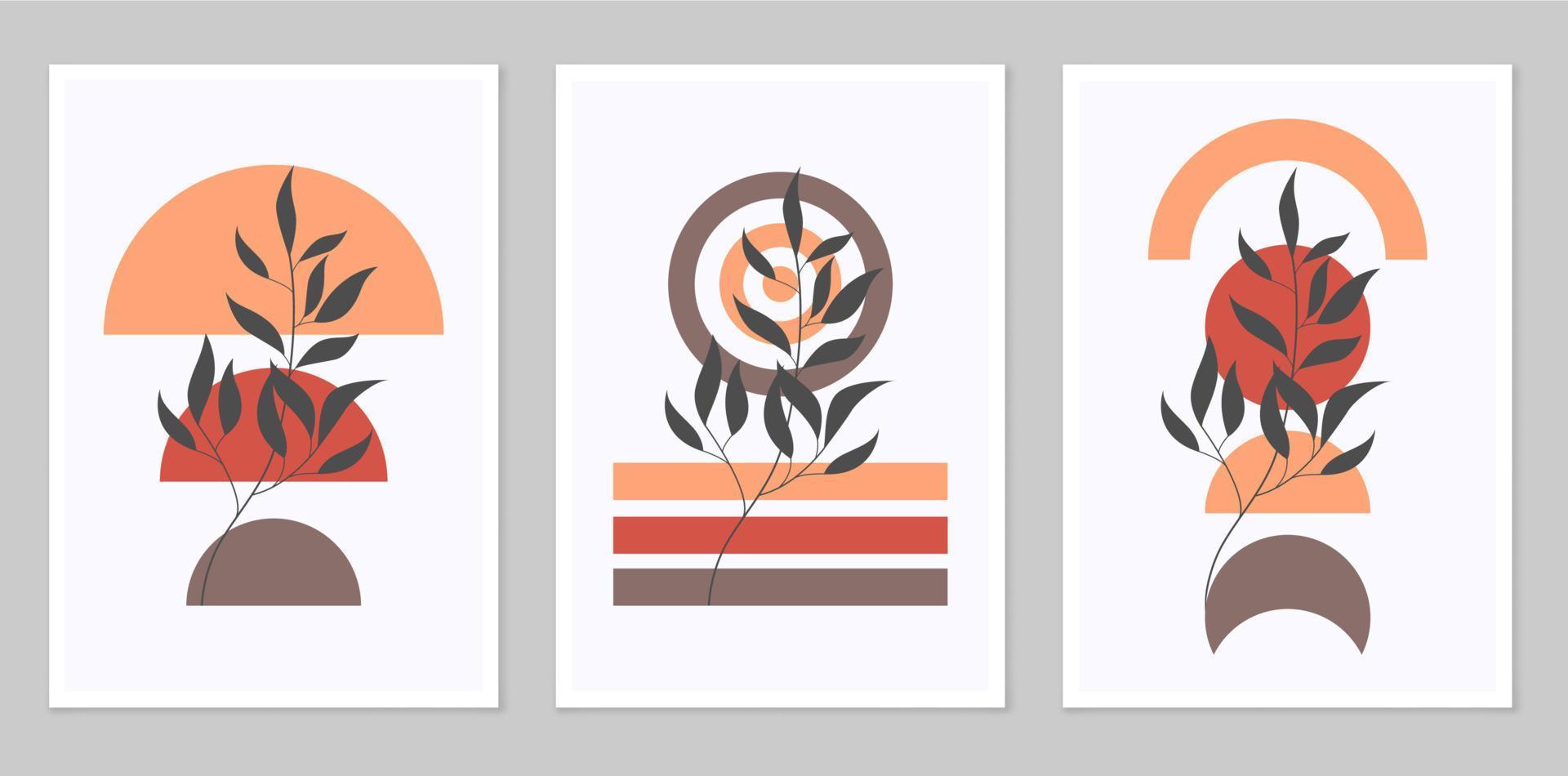 A set of abstract posters. vector