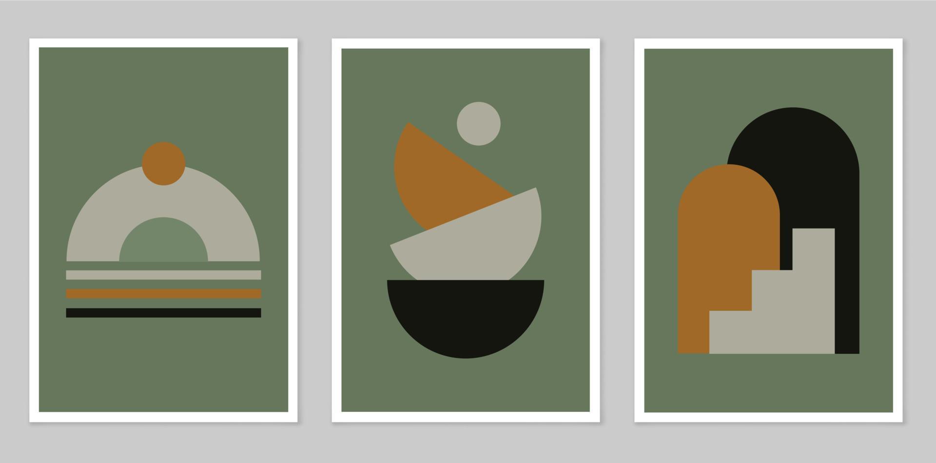 A set of abstract posters. vector