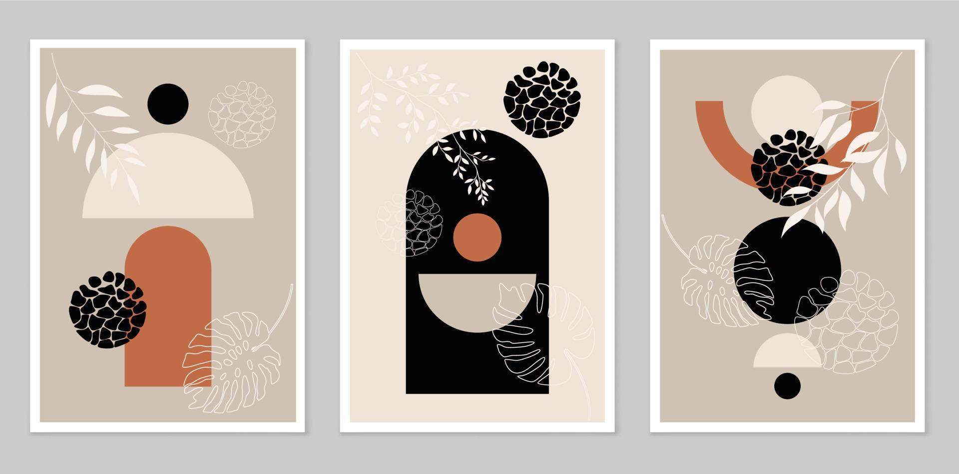 A set of abstract posters. vector