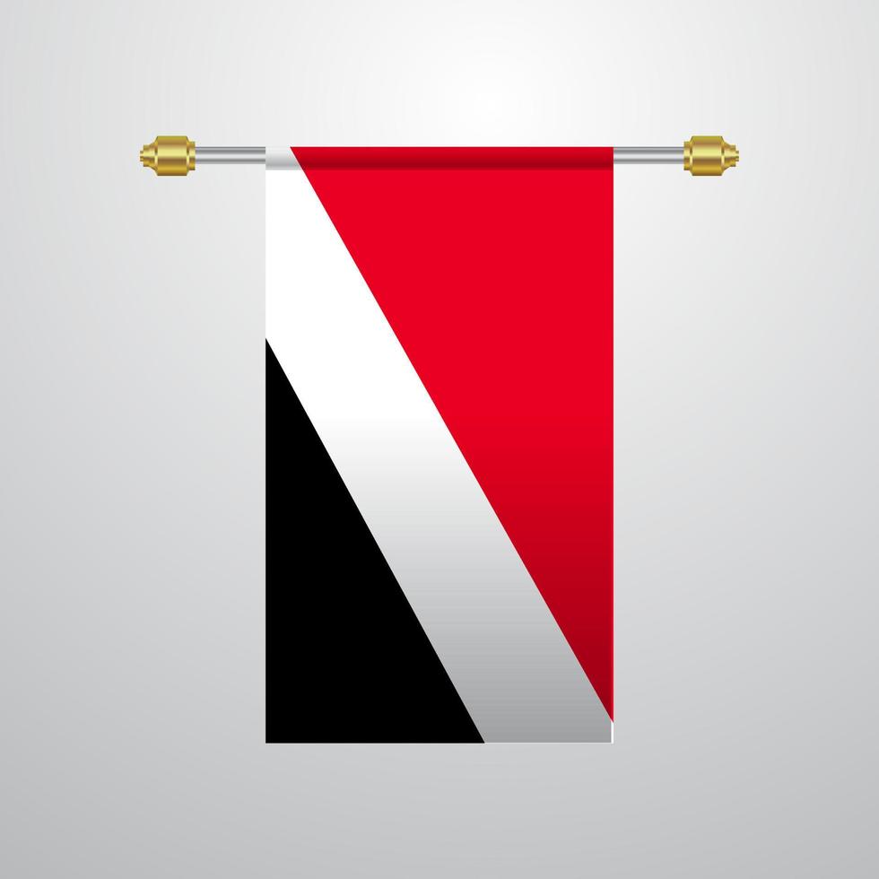 principado de sealand bandera colgante vector