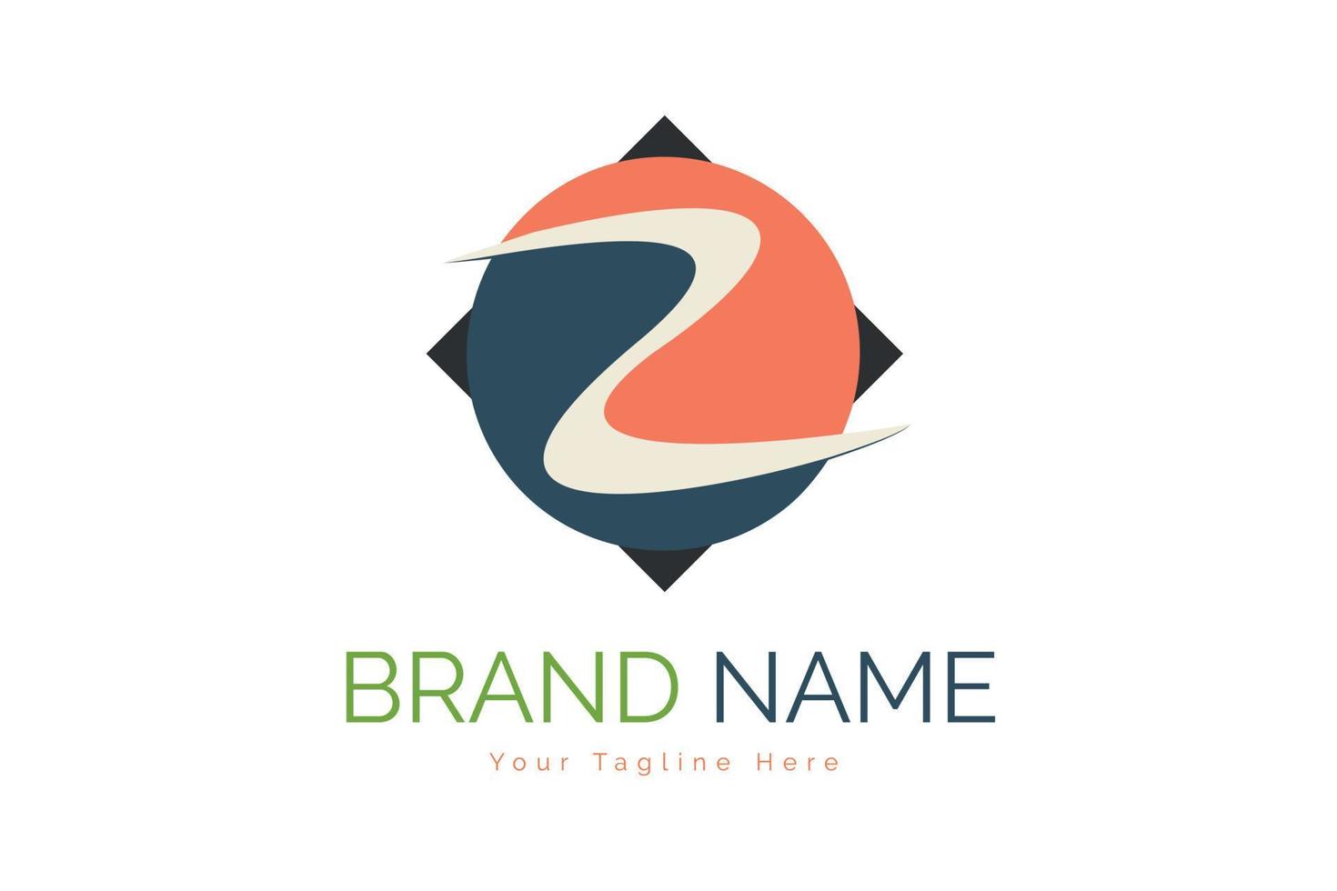 plantilla de diseño de logotipo moderno de letra z para marca o empresa y otros vector