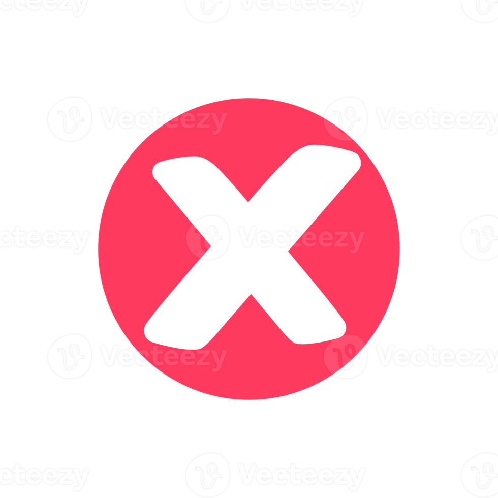 red cross icon for things that should not be done or forbidden png