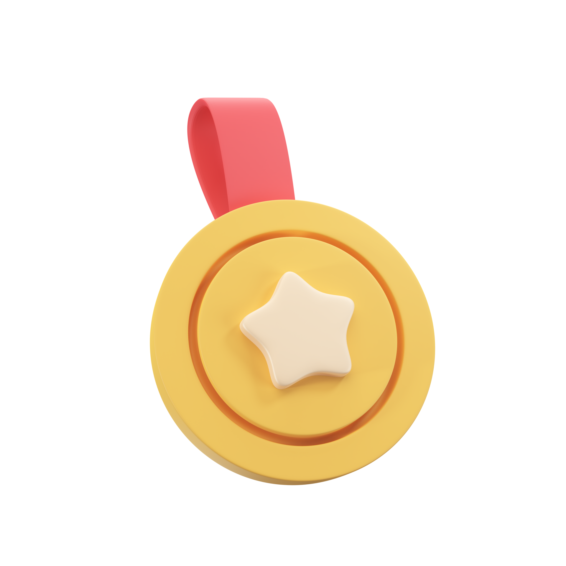 3d gold medal with a star in the middle Awards for victories in