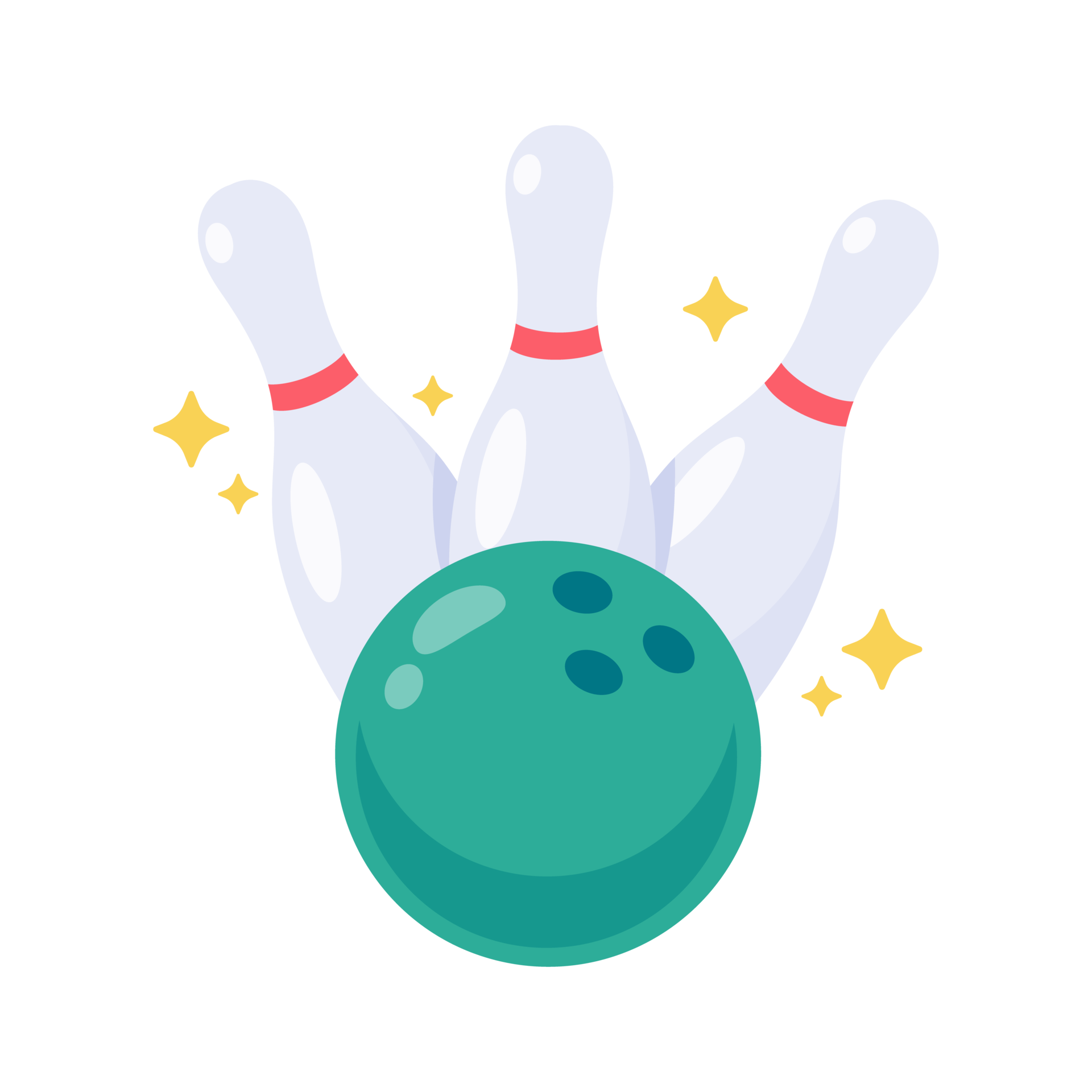 Free A bowling ball that rolls to hit the pin. 14300900 PNG with