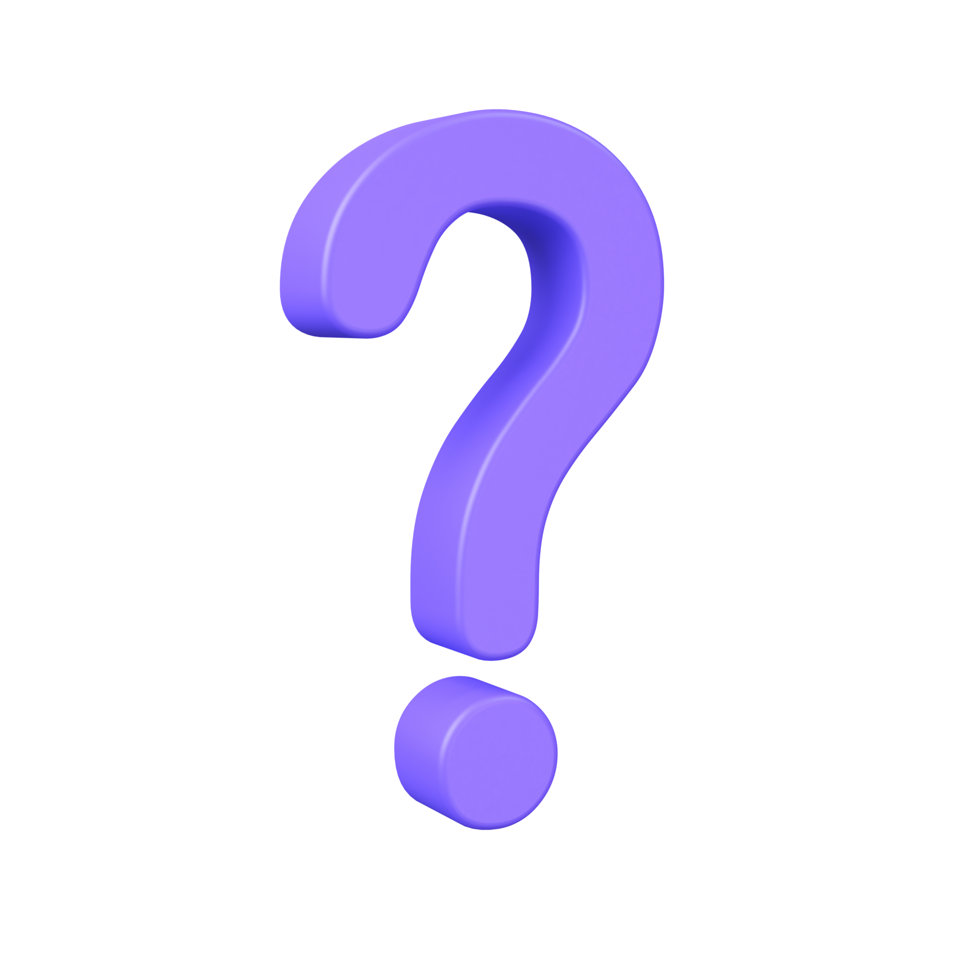 Ícono de signo de interrogación 3d preguntando por respuestas 14301020 PNG
