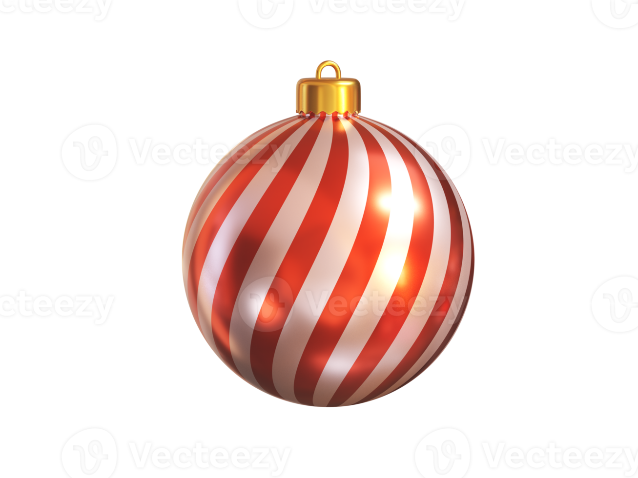 Bola de Natal Vermelha e Guirlanda Natalina PNG [download] - Designi