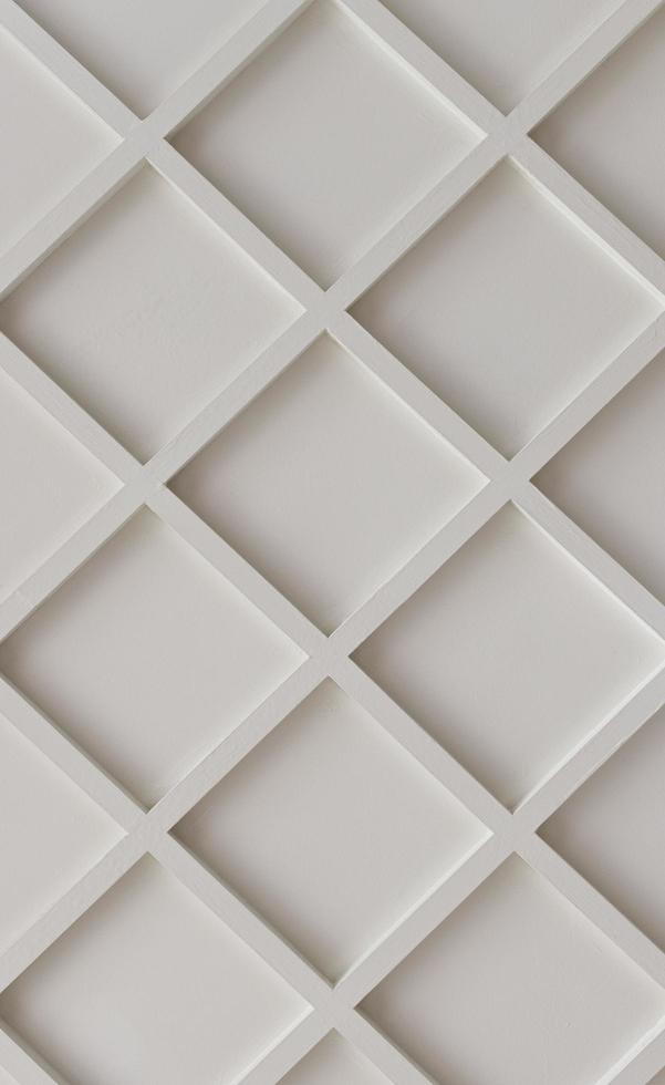 Texture white checkered lattice wall photo