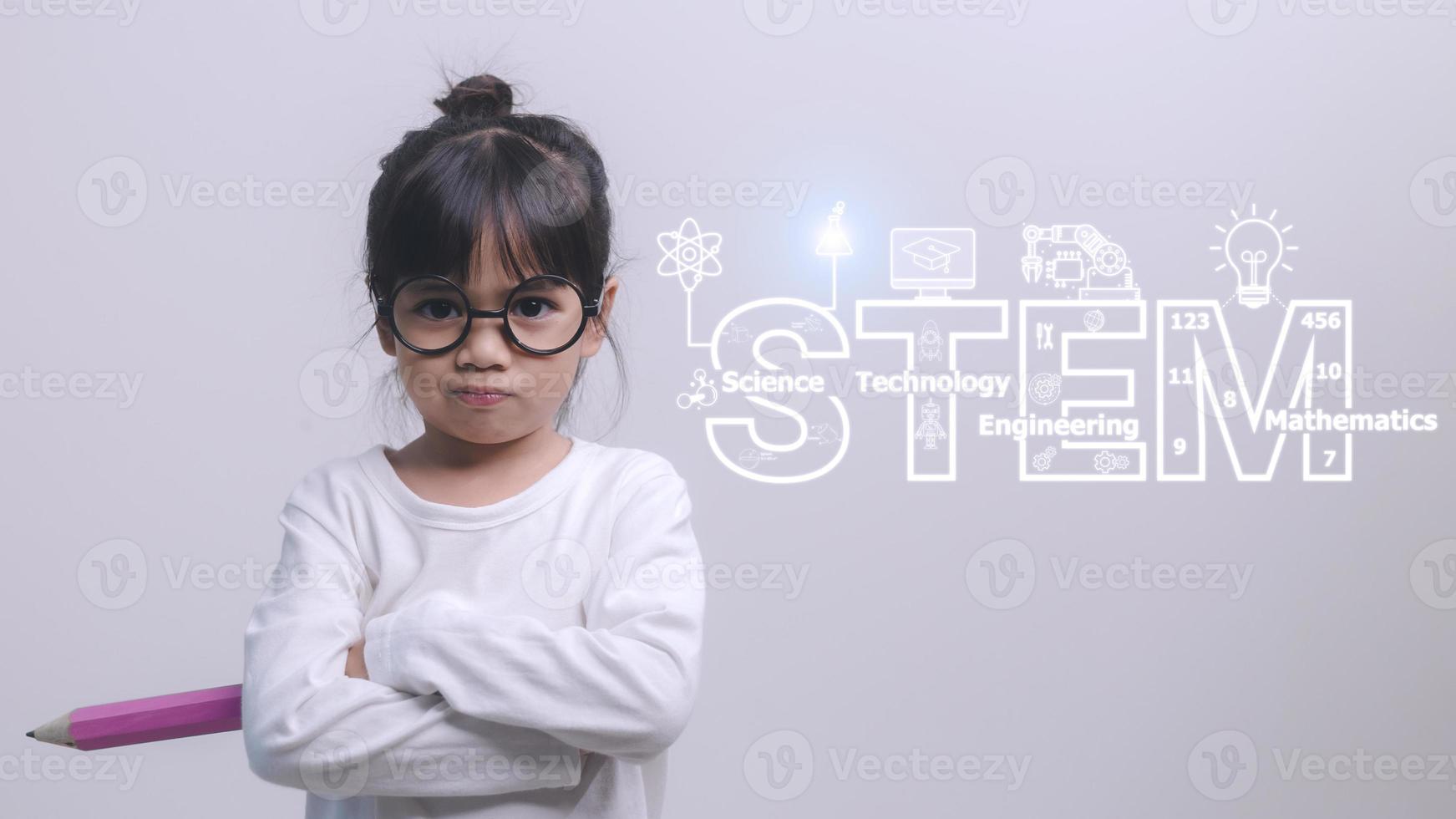 STEM Education Concept, STEM. Science Technology Engineering Math. Sci-Tech. Tech. Education concept. photo