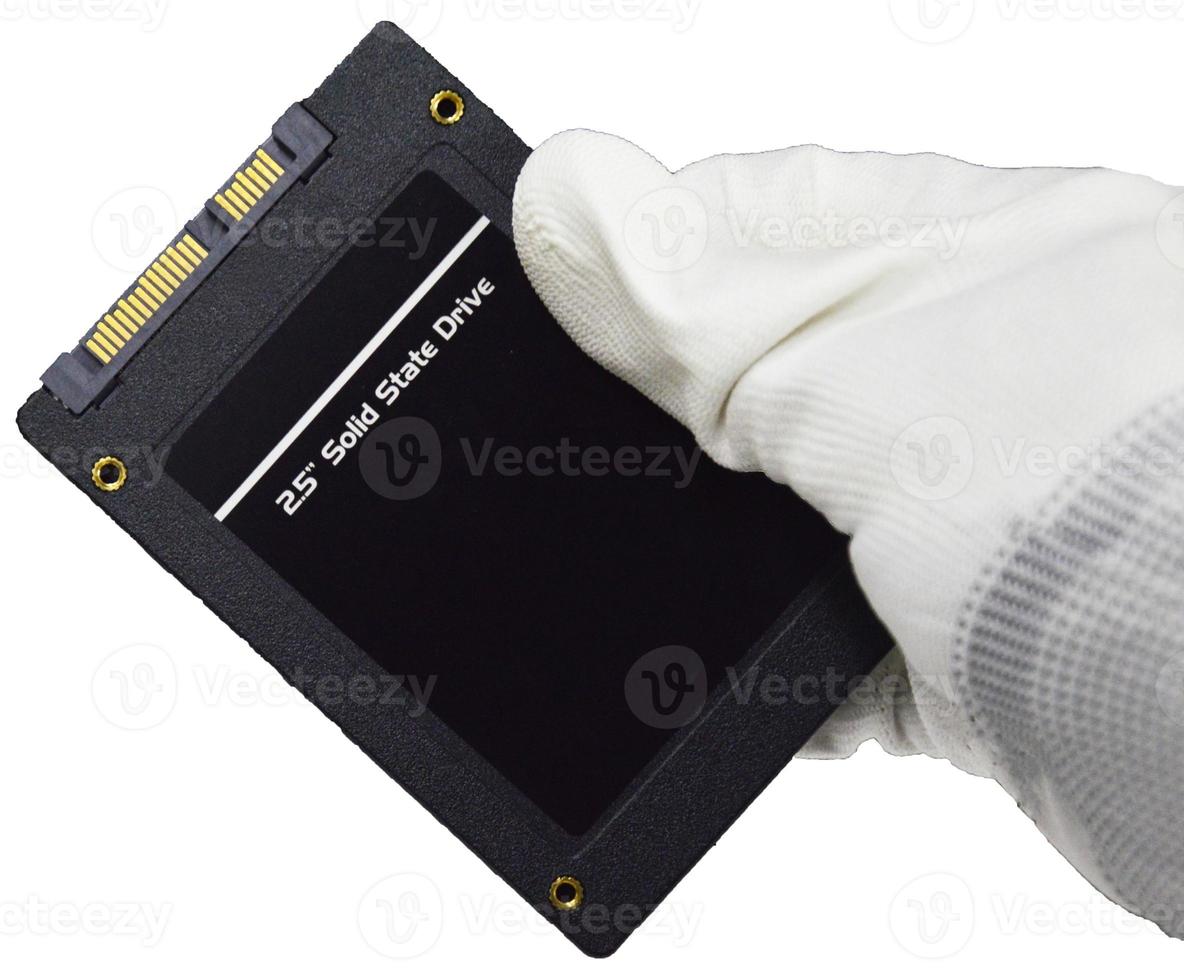SSD hard drives are widely used for high speed tasks. photo
