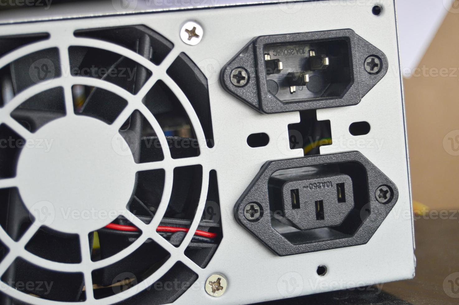 rear view of PC power supply photo