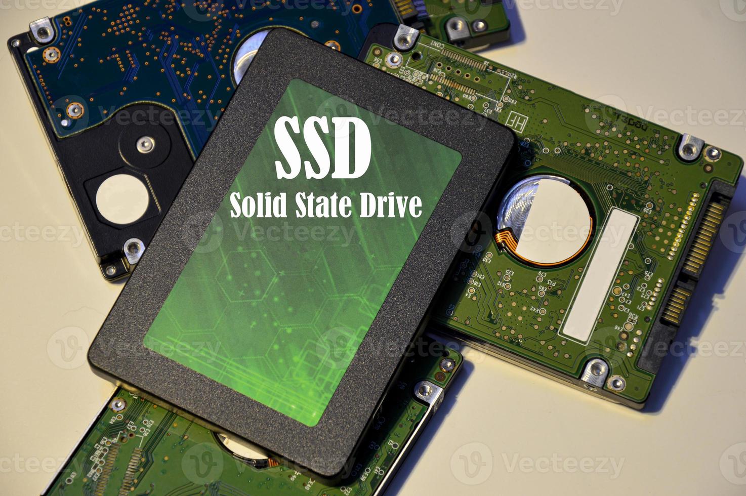 SSD is a hard disk that is more popular to use. old hard disk photo