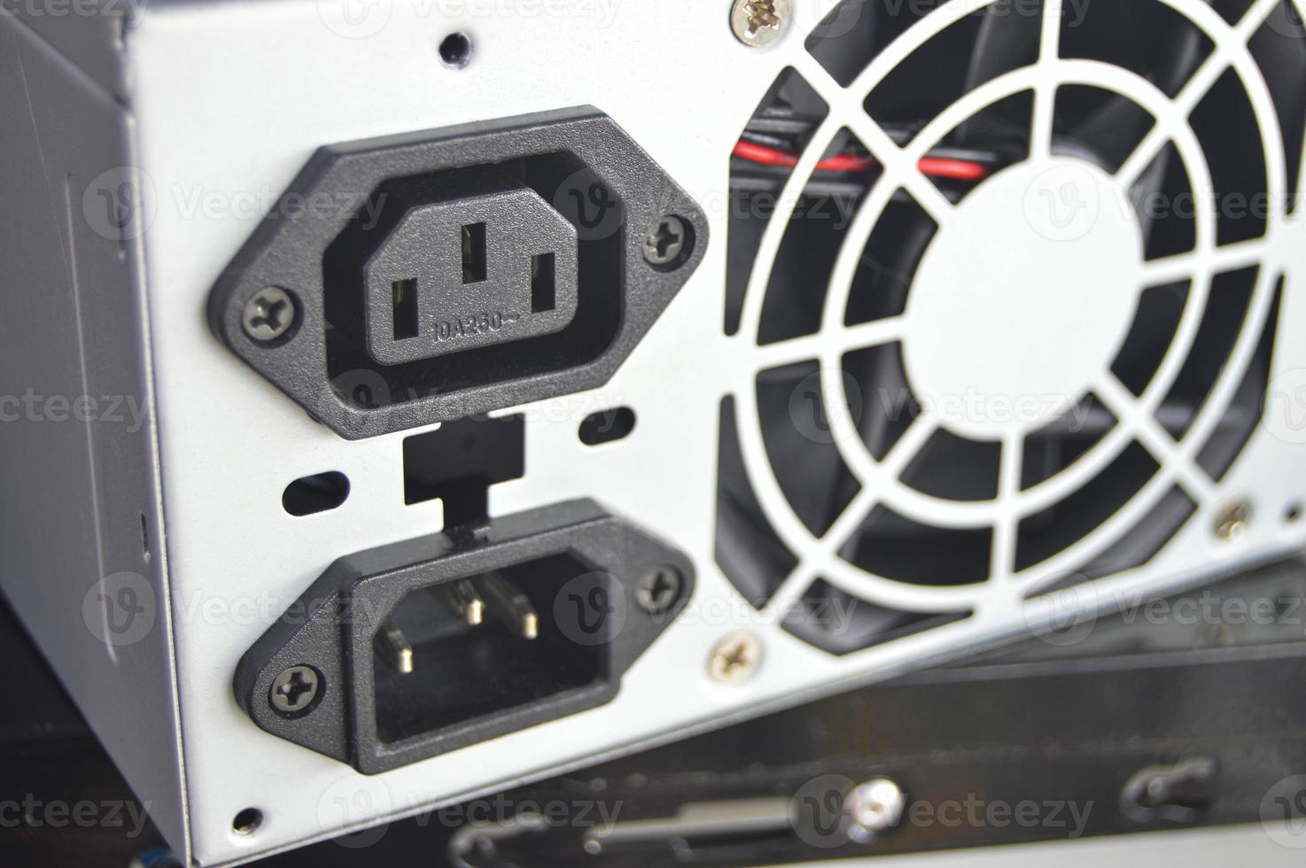 rear view of PC power supply photo