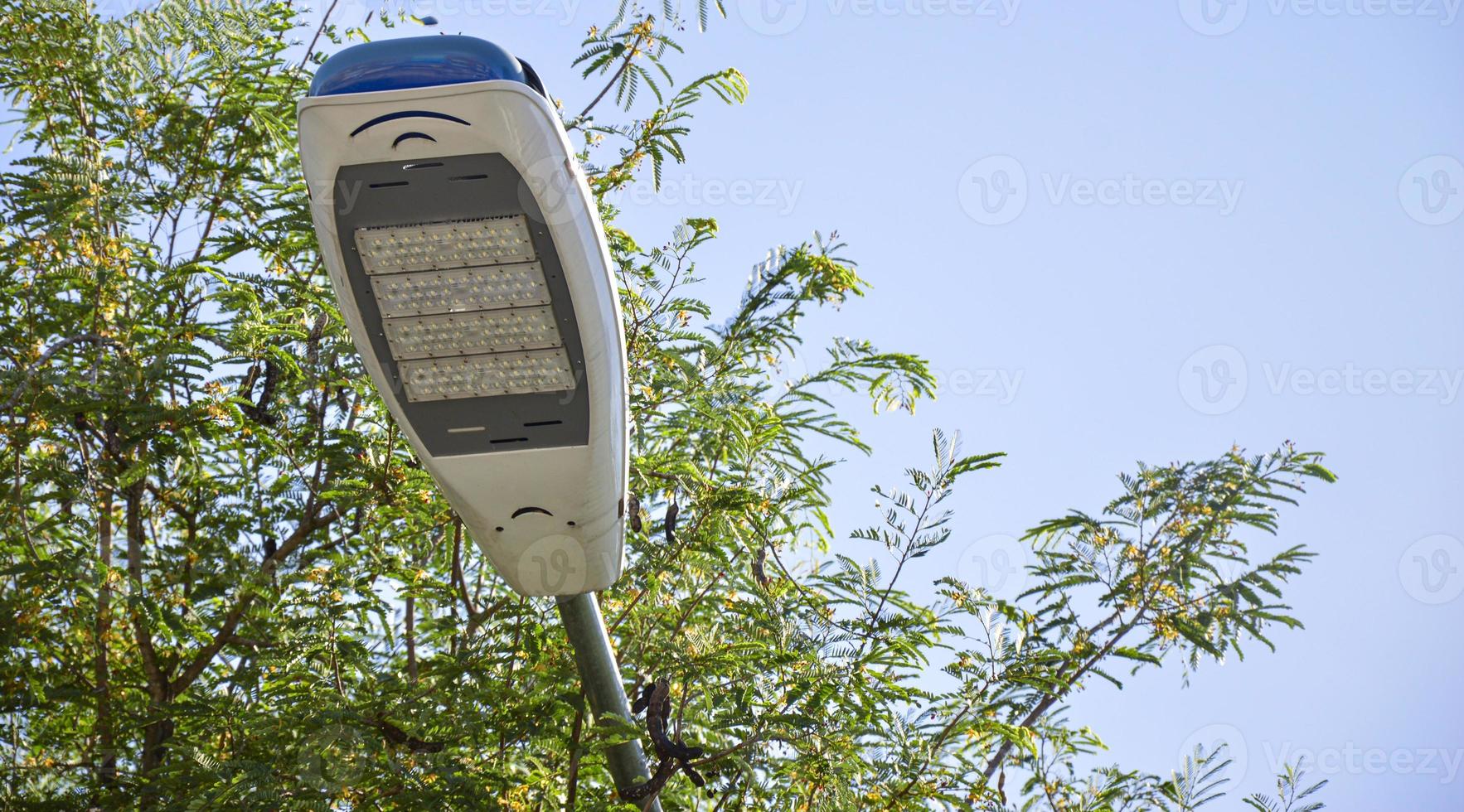 LED lamps use solar power, alternative energy nowadays people pay more attention. photo