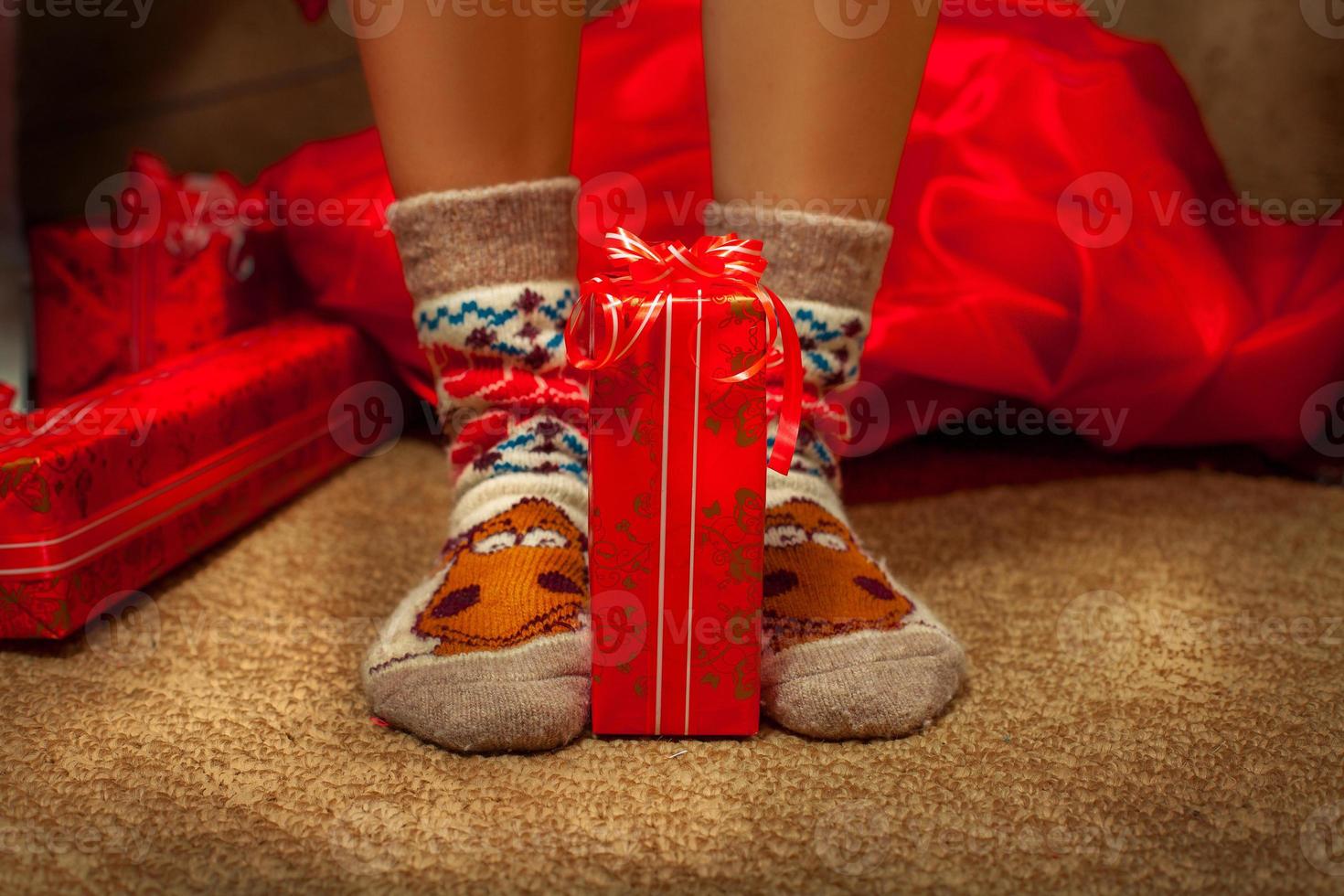 funny christmas socks photo