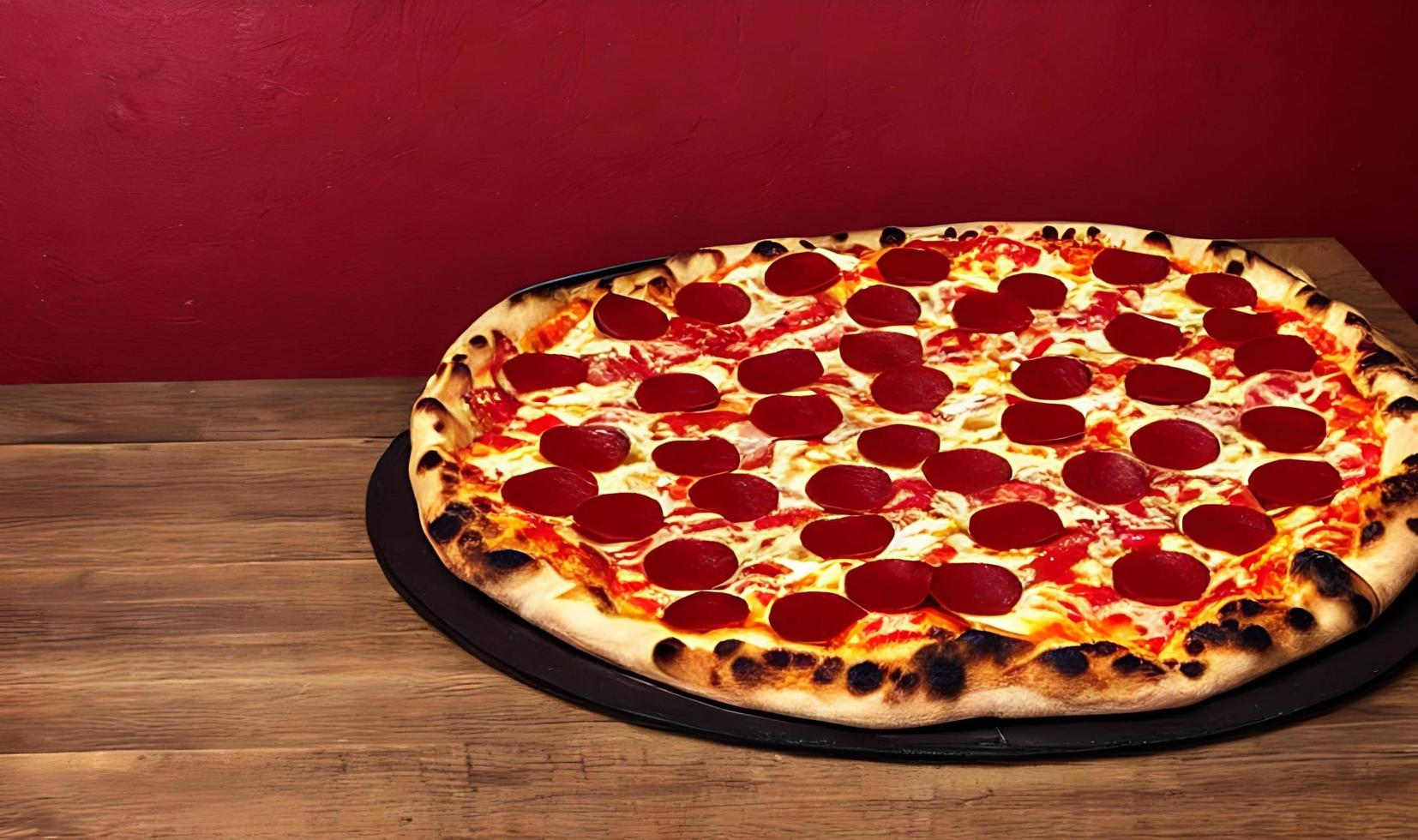 Pizza. Traditional Italian cuisine fast food. photo